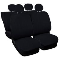 Lupex Shop Housses de siège auto compatibles pour 500 Noir