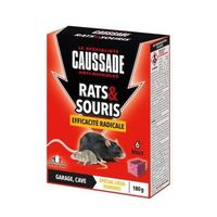 Caussade CARSBL180 Anti-nuisibles Rats & Souris Efficacite Radicale - 6 Blocs pour Garage et Cave | Lieux Humides