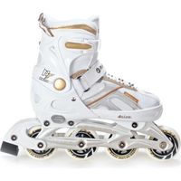 Roller Pulse taille ajustable - RAVEN - Roller - Mixte - Blanc/or
