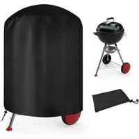 Housse Barbecue Exterieur Rond,Housse Barbecue Bâche de Protection BBQ Couverture Anti-UV / Anti-l'eau , 210D Oxford,70 x 70cm