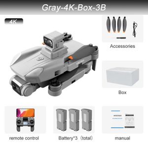 DRONE Boîte grise Dual4K 3B-Drone K90 Max avec GPS, Lase