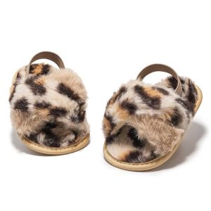 BIJOU DE CHAUSSURE couleur Modèle 1-Léopard taille 0-6 mois Chaussures antidérapantes pour bébés garçons et filles, pantoufles c