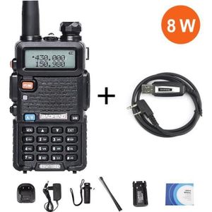 baofeng uv 5r 8 w haute puissance version 10 km long rang deux way radio vhf uhf double bande radio portable talkie walkie baofeng cdiscount telephonie