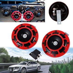 1 Paire 12V 115DB avertisseur sonore Puissant sir/ène /à Double Ton Pompe /électrique klaxon Automatique pour Moto Voiture SUV Van Camion Camion,A GEDHH Klaxons de Voiture
