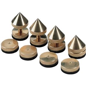absorbeurs de vibrations 4x 4 pieds pour appareils hifi /él/égants de couleur argent/ée Hifi Lab Pieds composants Aluminium 30x14