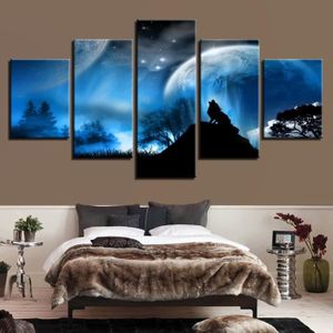 Tableau Impression Moderne Sur Toile Image Cadre Deco Canevas Loup Hiver 100x70 Achat Vente Tableau Toile Cdiscount