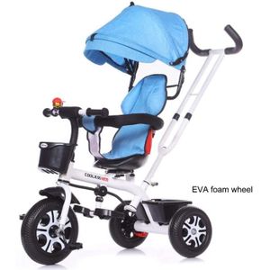 avec Si/ège R/églable Tricycles- pour Enfants Bleus pour 1-7 pour Filles//Gar/çons//Tout-Petits /À P/édales L/éger