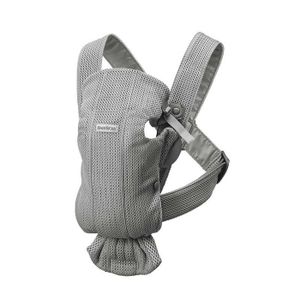 PORTE BÉBÉ Porte-bébé Mini - BABYBJORN - 3D Mesh - Gris - Ergonomique - Mixte - A partir de 0 mois