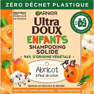 SHAMPOING Shampooing Solide Ultra Doux GARNIER 2-en-1 - Enfants Abricot Fleur de Coton - 60 g