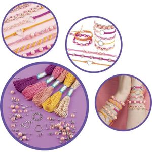 CRÉATION DE BIJOUX Set de perles Amitié Make It Real - Fabrication de bracelets brésiliens pour enfants dès 8 ans - Lansay