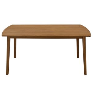 TABLE DE JARDIN  Table de jardin rectangulaire en bois massif - MIL