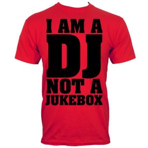 T-SHIRT T-Shirt I Am A Dj Not A Jukebox Homme Rouge