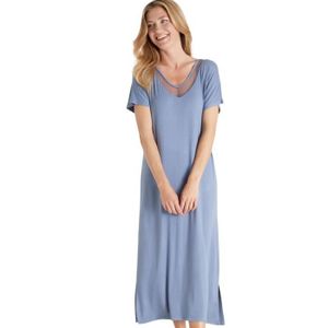 Chemise de nuit femme longue coton Cdiscount