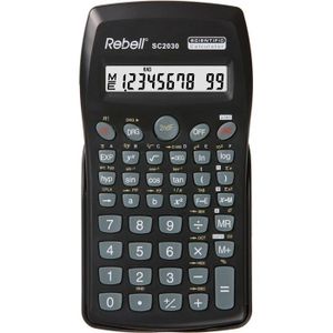 CALCULATRICE Rebell SC2030, Poche, Calculatrice scientifique, 10 chiffres, 1 lignes, Batterie-Pile, Noir