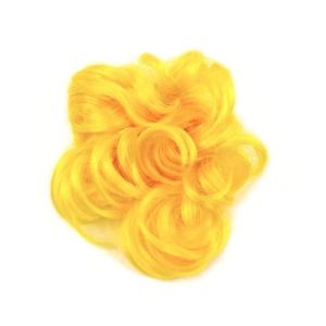 BARRETTE - CHOUCHOU Elastique chouchou faux cheveux - jaune - RC005957