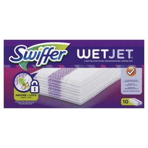 NETTOYAGE SOL LOT DE 3 - SWIFFER WetJet Lingettes pour sols  10 