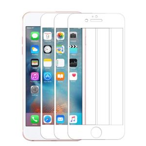 Protection d'écran iPhone 8 Olixar verre trempé, bord à bord – Blanche