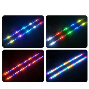 Bande LED RGB pour PC, barre lumineuse magnétique Double face, pièces  d'ordinateur multicolores 40cm