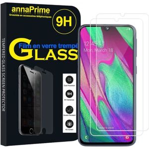 1 Pièces Anti-Rayures, Film Protection écran en Protecteur Vitre Couverture Complète,Dureté 9H FCLTech Verre trempé Protecteur décran pour Samsung Galaxy A40 