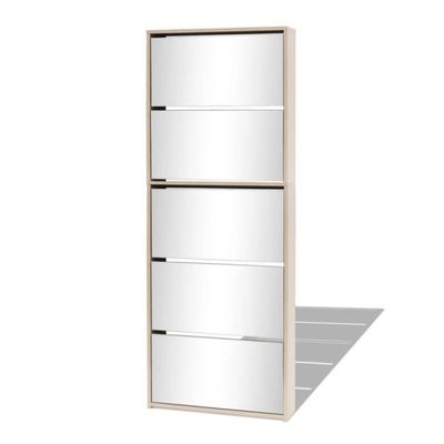 Magnifique Meuble A Chaussures 5 Etages Et Miroir 63x17x169 5 Cm