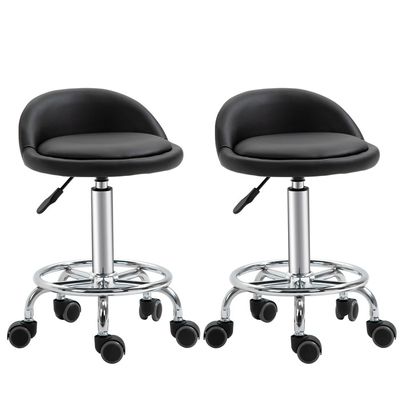 Tabouret De Bureau HOMCOM Avec Fonction Pivotante, Tabouret Ergonomique Tabouret De Travail Hauteur Reglable De 68 5