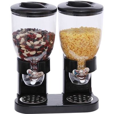 Rangement Cuisine Gain De Place Distributeur De Céréales Double 3L Mural - Pour Céréales, Bonbons Et Flocons D'Avoine Rangement Cuisine Gain De Place Distributeur De Céréales Double 3L Mural - Pour Céréales, Bonbons Et Flocons D'Avoine