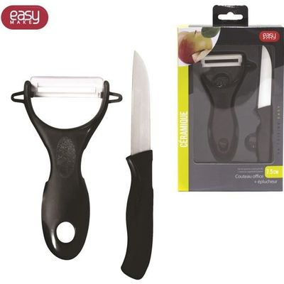 Lot De 4 Couteaux D'office La Fourmi - Manches Plastique Colorés - Neuf Sous Emballage