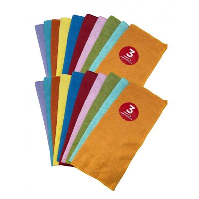 Chiffon En Fibre De Carbone TopClean - Lot De 2/3/4 Serviettes Nettoyage Sans Trace 40x50cm Pour Verre, Vitres, Lunettes & Cuisine