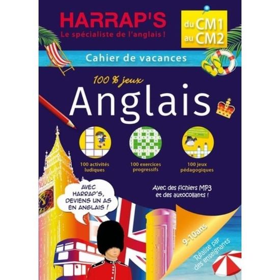 Harrap S Cahier De Vacances Du Cm1 Au Cm2 100 Jeux Anglais Achat Vente Livre Parution Pas Cher Soldes Sur Cdiscount Des Le 20 Janvier Cdiscount