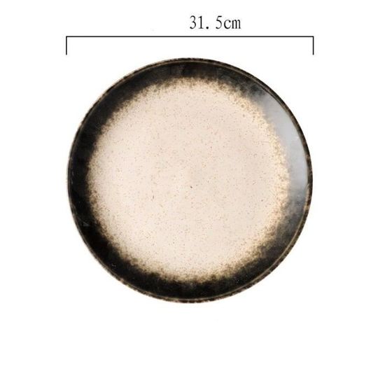 Plats Et Assiettes,Assiette Coeur En Céramique Plat à Collation Créatif Plateau à Gâteau Plateau