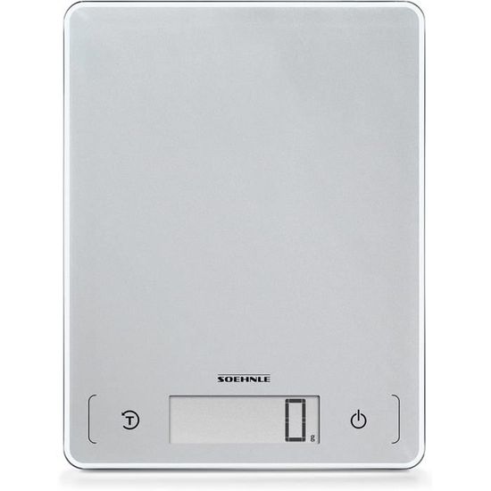 Soehnle Page Comfort 300 Slim, Argent, Balance De Cuisine Numérique