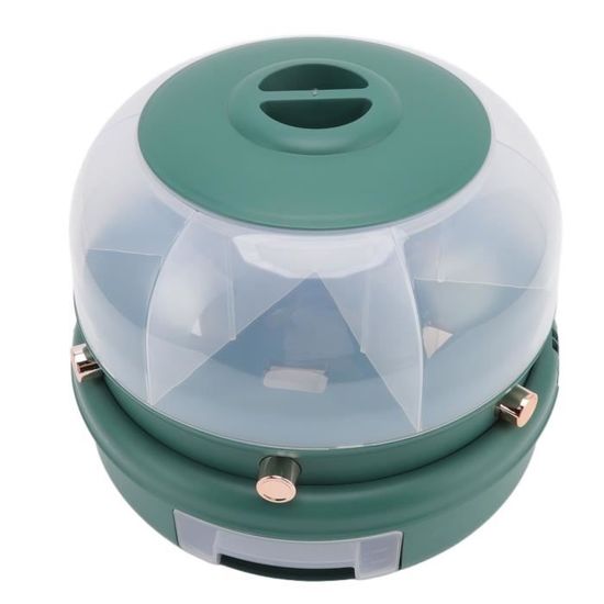 Seau à Riz Rotatif 6 Compartiments - Distributeur De Nourriture, Rangement Compact, Pour Riz, Pâtes, Céréales - 13