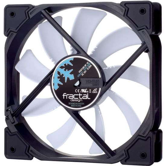 FRACTAL DESIGN Ventilateur PC Venturi HF-12 Blanc - 120mm