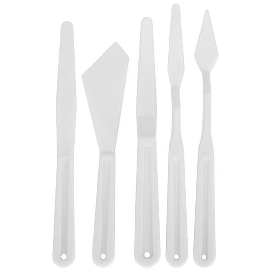6 Palettes Rondes En Plastique Pour Peinture - 16.8cm Avec Zones De Mélange - Débutants Et Artistes