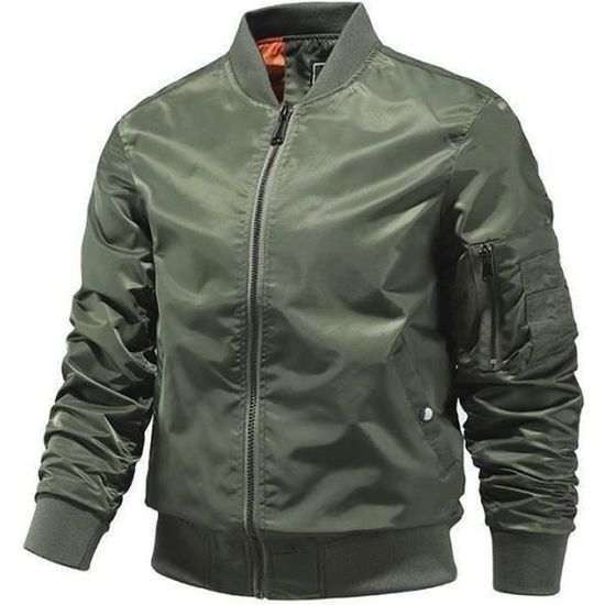 Blouson Homme L ger Casual Pour Printemps t Zipp e Bomber De