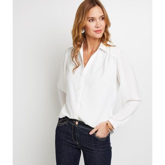 Chemise En Maille Femme Grain De Malice - Imprimé Léopard - Manches Longues - En Matière Recyclée à 80%