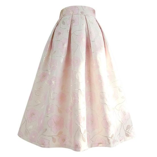 Jupe midi plissée à pois Violet Cotelac - Femme - Place des Tendances