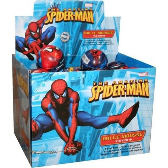 Mini Balle en Mousse TAP BALL Spiderman 7,5 cm Jouet Garçon ans  et plus
