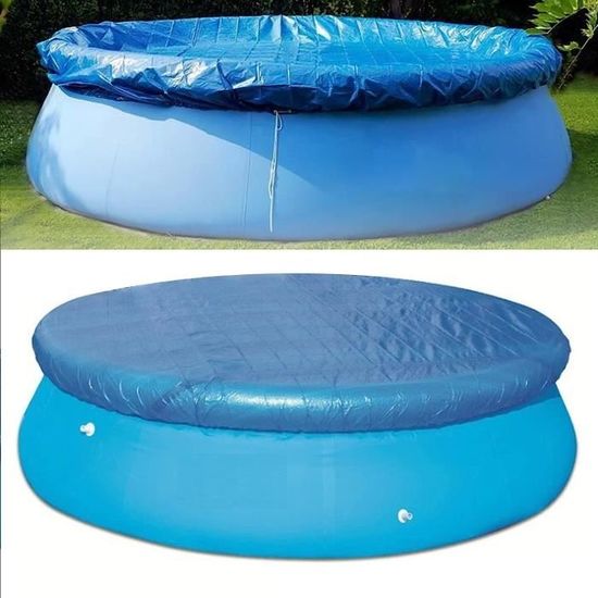 Couverture Solaire Piscine Ronde 180 Cm – Bâche à Bulles Thermique Bleu, Protection UV, Réduction Évaporation & Chauffage Solaire Naturel