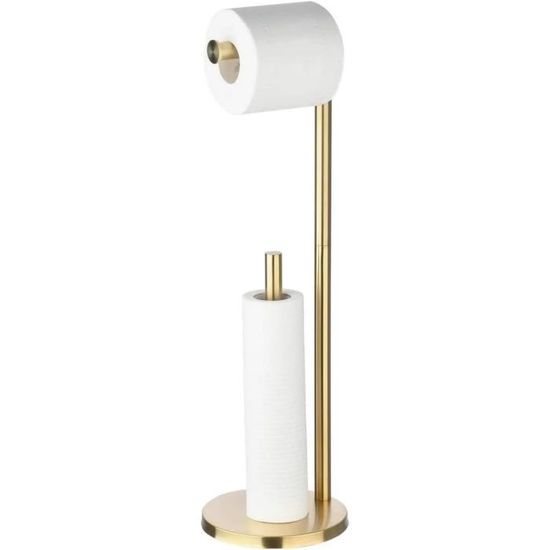 Porte-papier toilette avec étagère, base étendue fixée au mur, porte-papier toilette en marbre doré pour salle de bain | Leroy Merlin Porte-papier toilette avec étagère, base étendue fixée au mur, porte-papier toilette en marbre doré pour salle de bain | Leroy Merlin