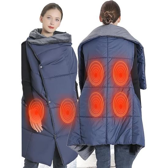 Veste Chauffante électrique Unisexe - 10 Zones Chauffantes, Rechargeable USB, 3 Niveaux De Température - 3