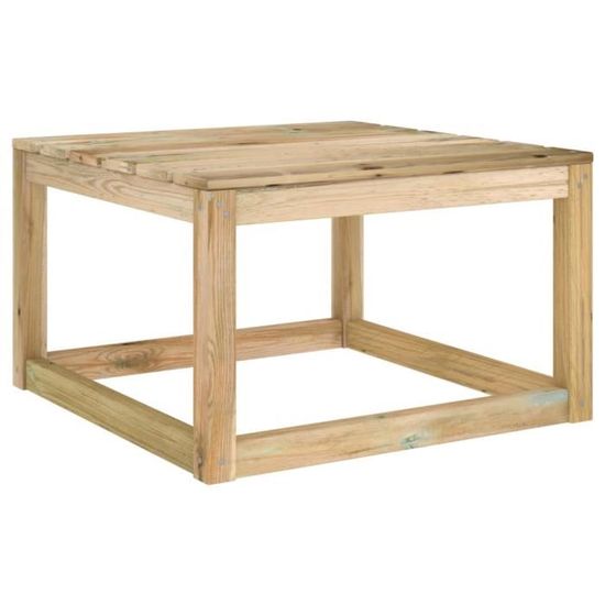VidaXL 2x Tables Palette Jardin Bois Pin Imprégné - Repose-Pieds Patio Extérieur Modulaires Gris