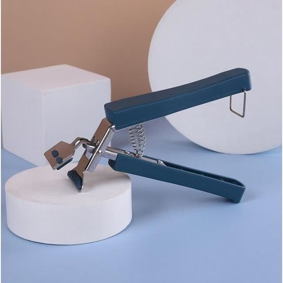 Pince Inox Pliable Pour Plats Chauds - Poignée Ergonomique PP, Prise Sécurisée Bols, Assiettes, Casseroles - 14