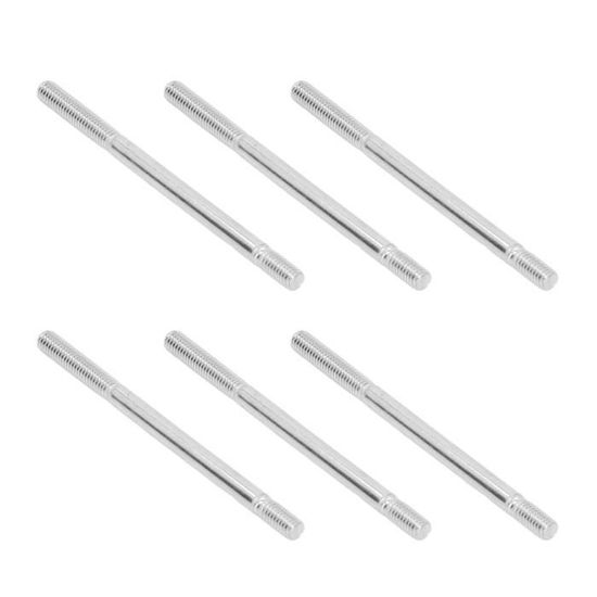 5 Boulons Doubles En Acier Inoxydable 304 M6x160mm - Filetage Partiel, Longueur 160mm, Idéal Pour Assemblages Solides