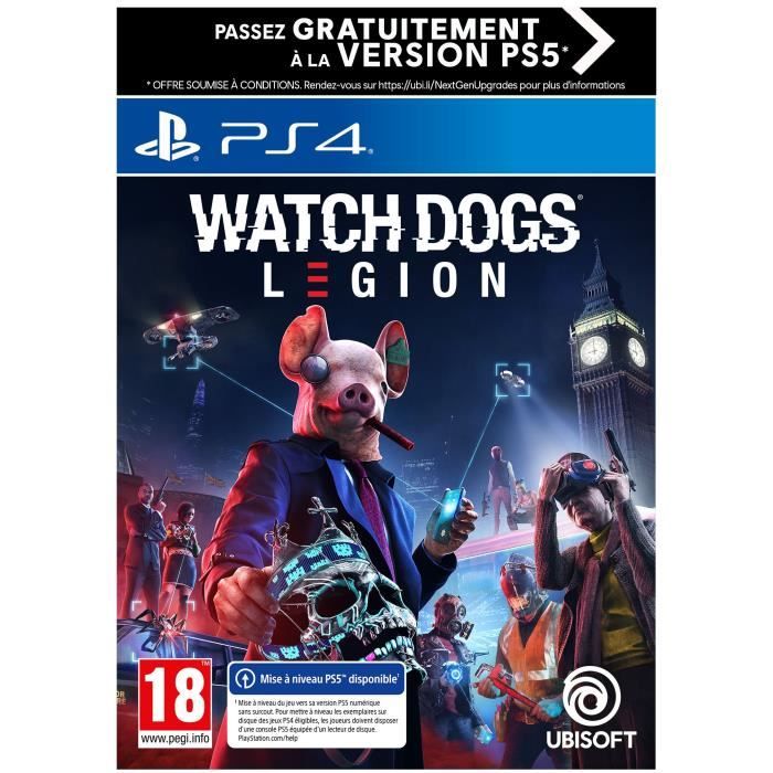 Ubisoft Watch Dogs Legion Jeu PS4 (Upgrade Gratuit Vers PS5)