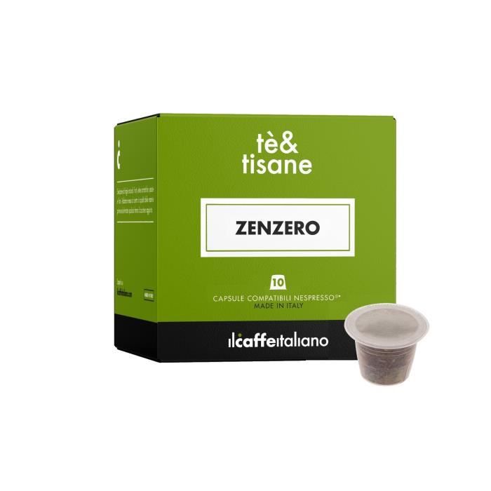 80 Capsules de Tisane gingembre et citron compatibles avec machines Nespresso - Nespresso 80 x Dosettes - Il Caffè Italiano