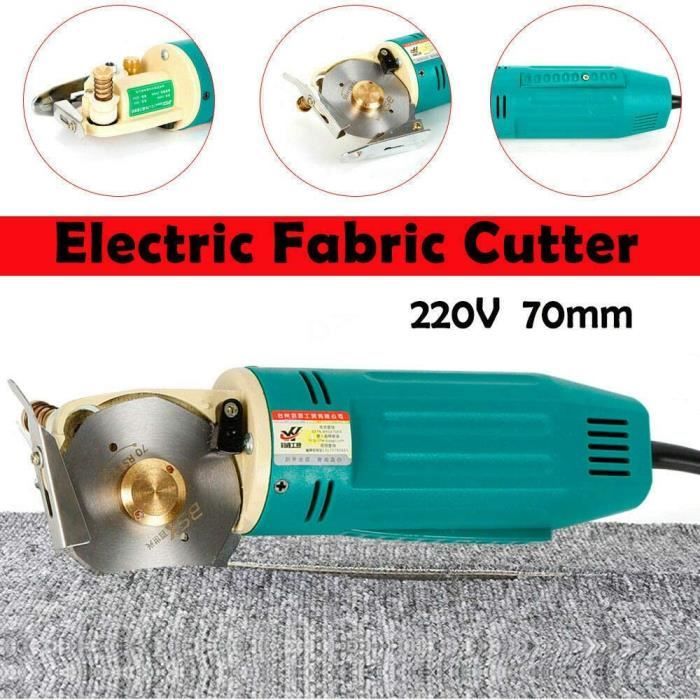 Mini coupe-tissu électrique,portable, idéale pour la coupe textile/cuir/papier 70 mm 220 V
