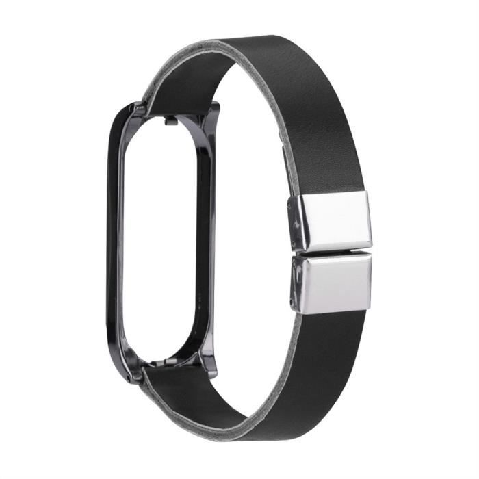 bracelet de montre vendu seul Pour Xiaomi Mi Band 4 Business Bracelet en cuir léger pour montre-bracelet intelligent