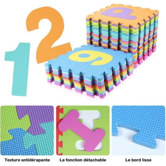 15.5 x 15.5 cm 36pcs Alphabet Chiffre Tapis Puzzle Doux Mousse Jeu Bébé Enfant Éducatif Jouet