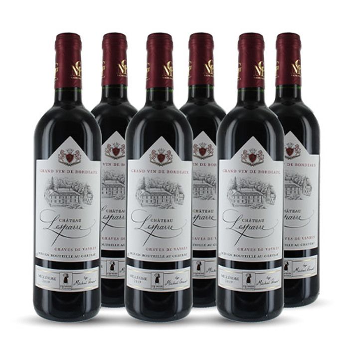 Château Lesparre Graves de Vayres Rouge 2018 6x75cl